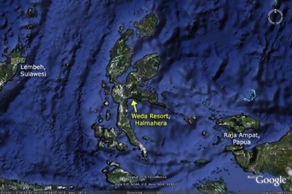 Karte von Halmahera