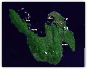 Karte von Pulau Weh