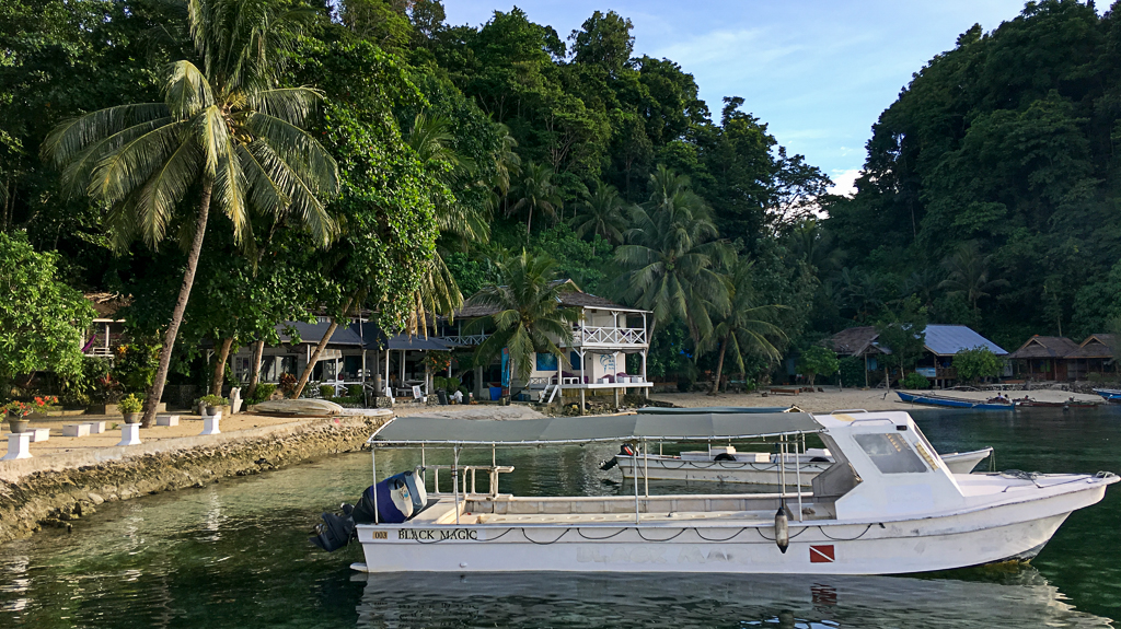 Black Marlin, dive boats and restaurant