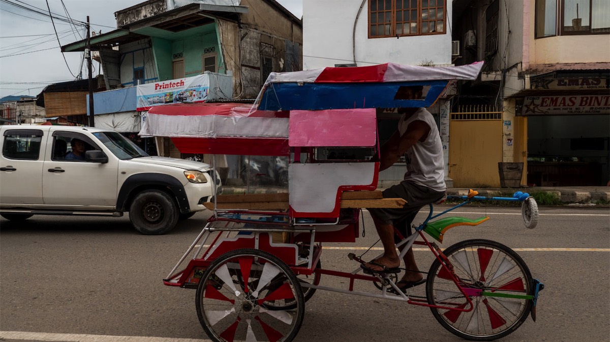 Becak in Tolitoli