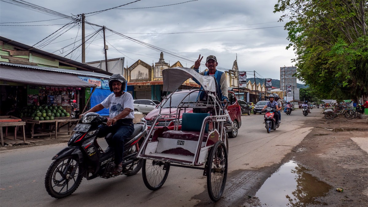 Becak in Tolitoli