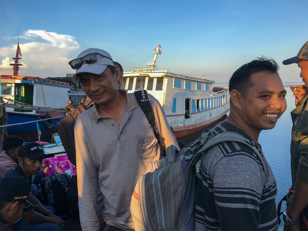 Passengers on a ferry