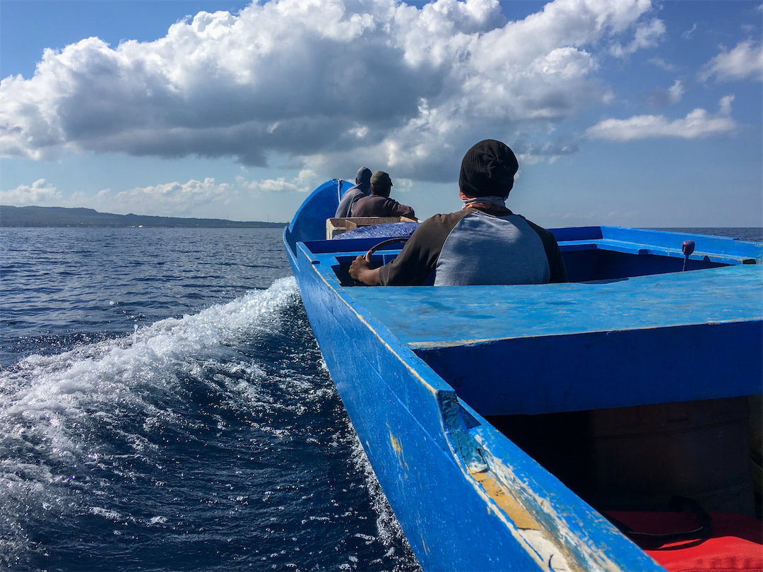Privat transport on a Bajo boat