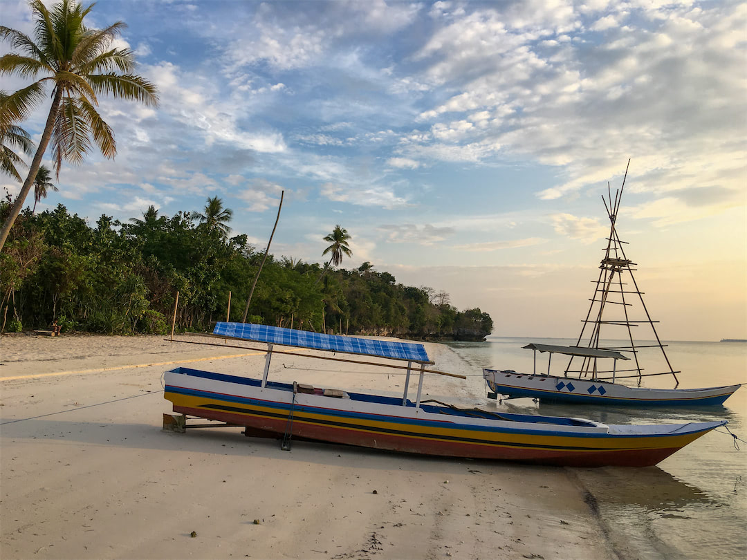 Boote am Strand