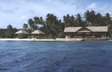 Wakatobi Dive Resort Blick vom Meer