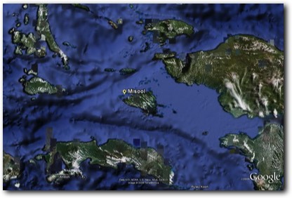Map of West Papua