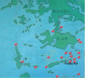 Dive sites in Dampier Strait