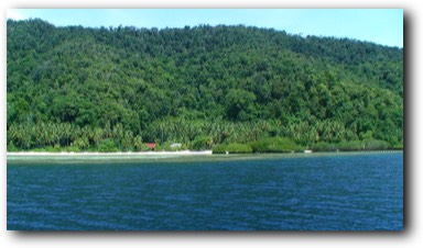 Raja Ampat Dive Lodge from the sea