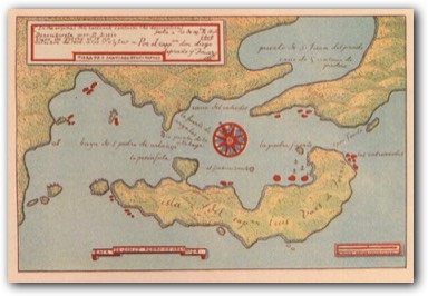Triton Bucht: Karte von Torres 1606